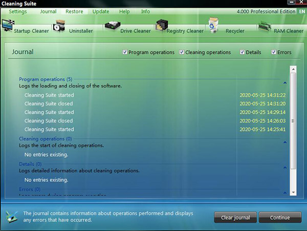 Cleaning Suite ProרҵϵͳŻ豸4.001