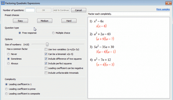 Infinite Algebra 1()