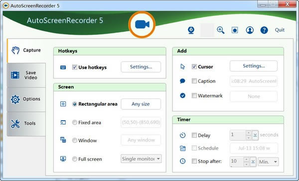 AutoScreenRecorder 5Զ˹ٷ2024°ɫذװ