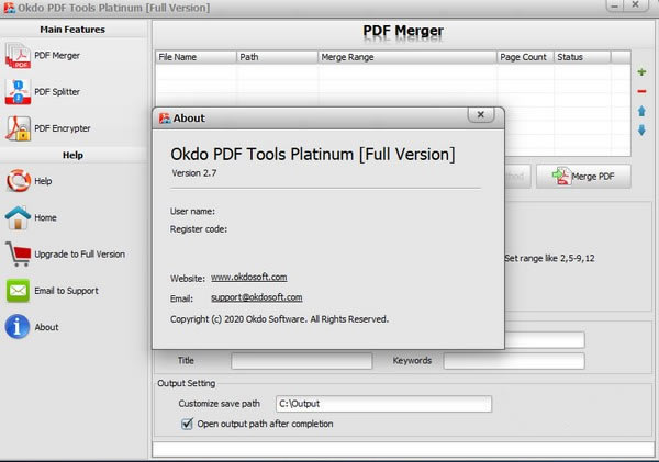 Okdo PDF Tools PlatinumԶ˹ٷ2024°ɫذװ