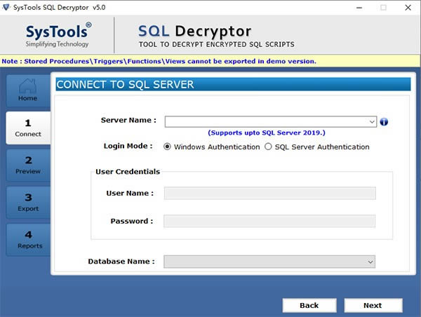 SysTools SQL Decryptor-SQLݿܹ-SysTools SQL Decryptor v5.0ٷ