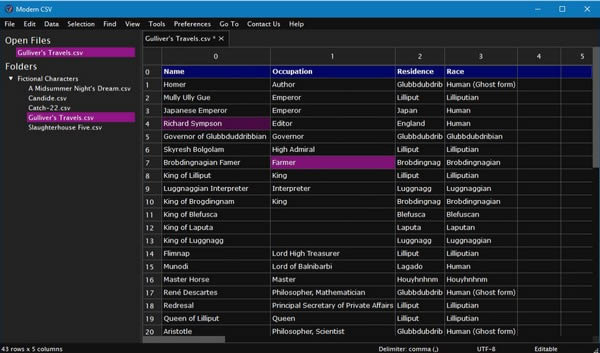 Modern CSV(CSVļ༭)