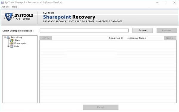 SysTools SharePoint Recovery-SysTools SharePoint Recovery v3.0ٷ