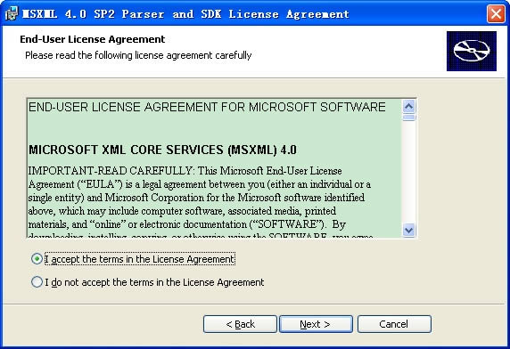 MSXML 4.0 SP2-MSXML 4.0 SP2 vٷ