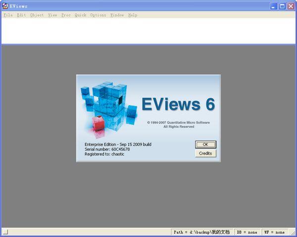 eviews-ѧԤ⹤-eviews v6.0.0.1ʽ