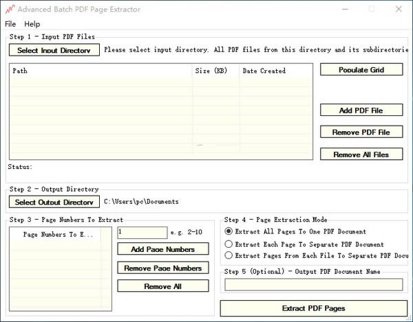 Advanced Batch PDF Page Extractor-PDFҳȡ-Advanced Batch PDF Page Extractor v1.10Ѱ