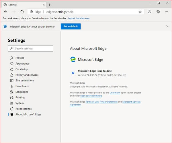 Chromium Edge