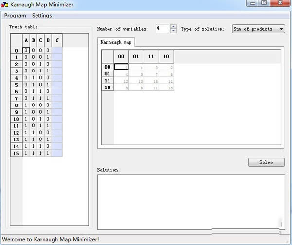 Karnaugh Map Minimizer-ŵͼ-Karnaugh Map Minimizer v3.0ٷ