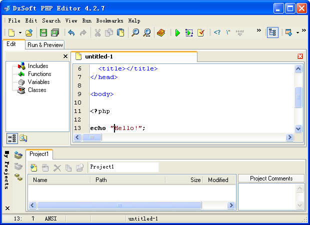 DzSoft PHP Editor-DzSoft PHP Editor v4.2.7.8ʽ