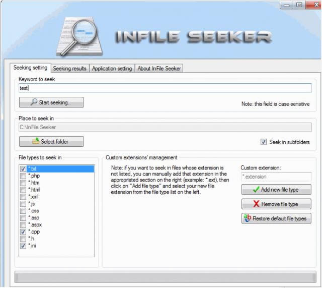 InFile Seeker-ļҹ-InFile Seeker v1.7.0.170ٷ