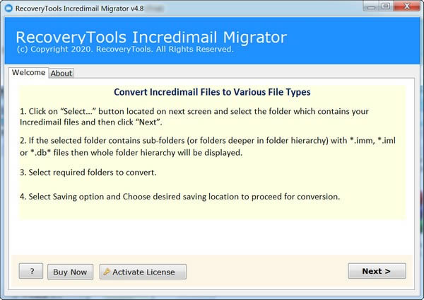 RecoveryTools IncrediMail Migrator-Ǩƹ-RecoveryTools IncrediMail Migrator v4.8.0ٷ