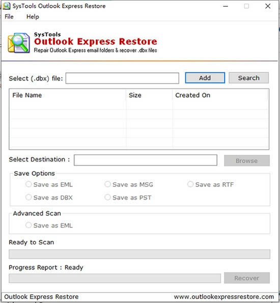 SysTools Outlook Express Restore-ʼָ-SysTools Outlook Express Restore v3.1ٷ