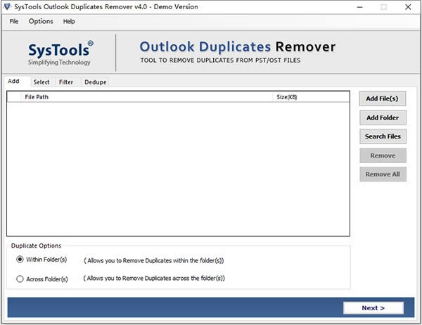 SysTools Outlook Duplicates Remover-䴦-SysTools Outlook Duplicates Remover v4.0ٷ