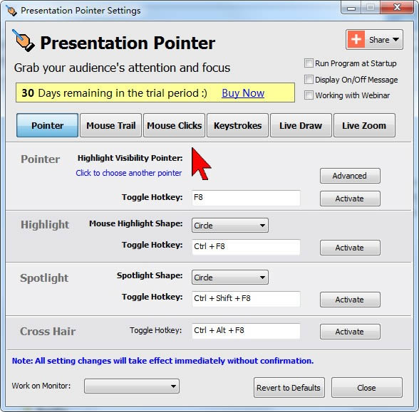 Presentation Pointer-ʾĸָ-Presentation Pointer v1.6.2ٷ