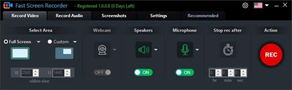 Fast Screen Recorder-Ļ¼ƹ-Fast Screen Recorder v1.0.0.8ٷ