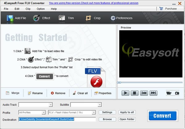 4Easysoft Free FLV Converterͼ