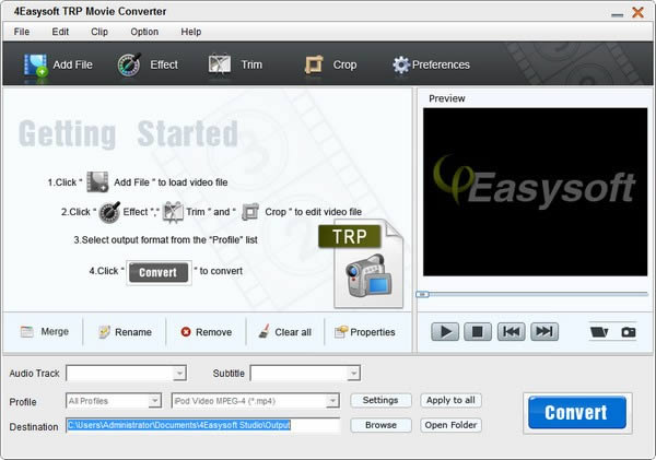 4Easysoft TRP Movie Converter-TRPӰʽת-4Easysoft TRP Movie Converter v3.2.26ٷ