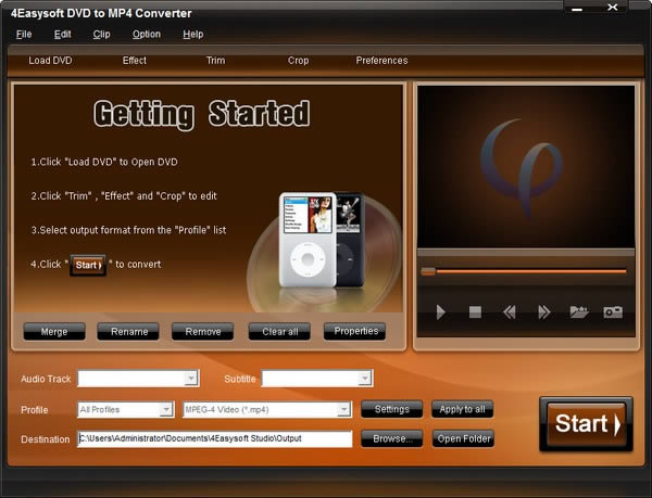 4Easysoft DVD to MP4 Converter-DVDתMP4ת-4Easysoft DVD to MP4 Converter v3.2.20ٷ