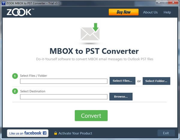 ZOOK PST to MBOX Converterͼ