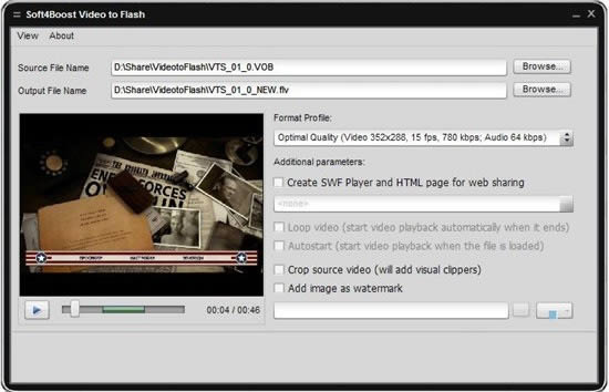 Soft4Boost Video to Flash-Ƶʽת-Soft4Boost Video to Flash v7.0.5.581ٷ