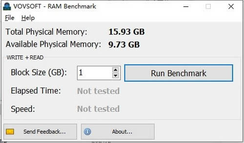 Vovsoft RAM Benchmark-ڴ׼Թ-Vovsoft RAM Benchmark v1.0ٷ