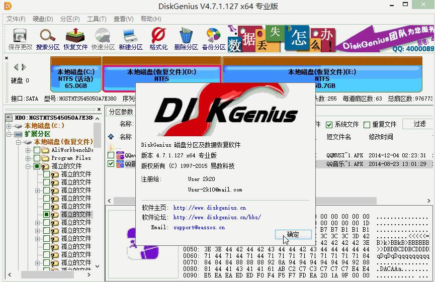 DiskGenius-Ӳ̷-DiskGenius v5.4.0.1124  ٷİ(Ӳ̷)Ѱ