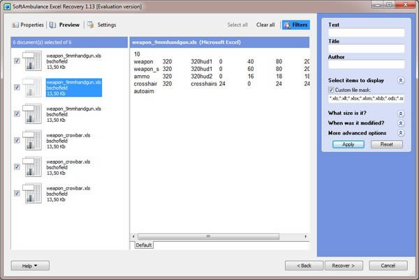 SoftAmbulance Excel Recovery-Excelָ-SoftAmbulance Excel Recovery v1.13ٷ