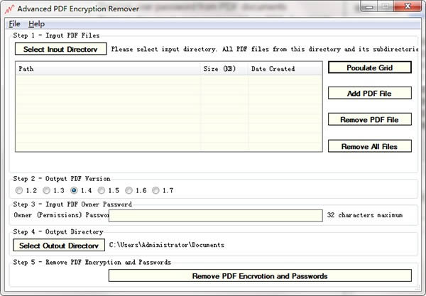 Advanced PDF Encryption Remover-PDFĵɾ-Advanced PDF Encryption Remover v1.7ٷ