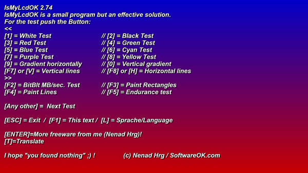 IsMyLcdOK-Һʾ⹤-IsMyLcdOK v4.34ٷ