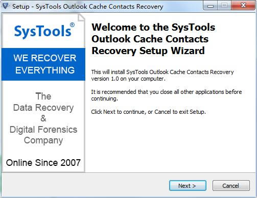 SysTools Outlook Cache Contacts Recoveryͼ