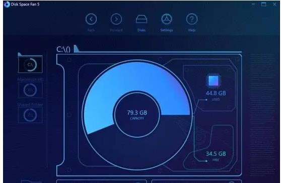 ̿ռDisk Space Fan-̿ռDisk Space Fan v1.0ɫ