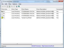 DriveLetterView-Ӳ̷-DriveLetterView v1.4.6.0ٷ