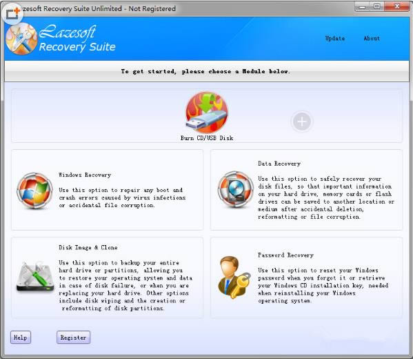 Lazesoft Recovery Suite-ݻָ׼-Lazesoft Recovery Suite v4.1.0.1ٷ