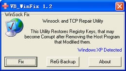 WinSock XP Fix(WinSockFix)-WinSockFix޸-WinSock XP Fix(WinSockFix) v1.2.0.0ʽ