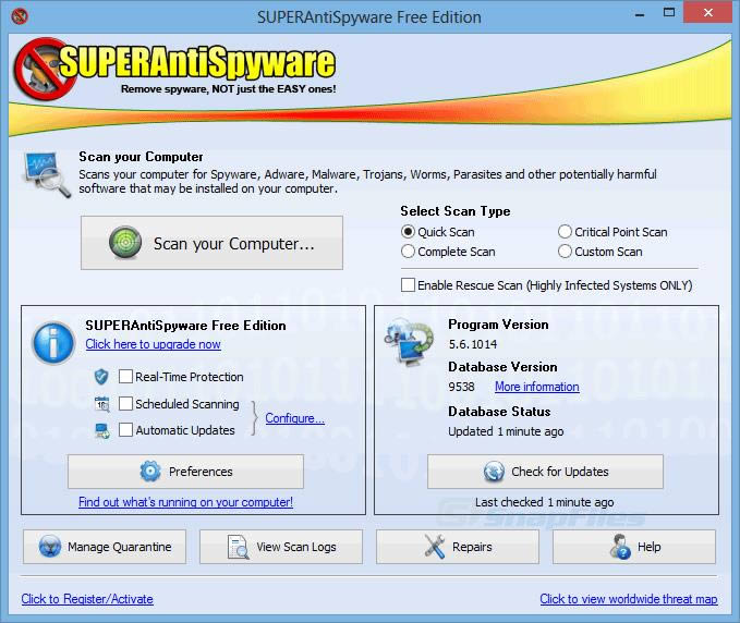 SuperAntiSpyware Free Edition-ɨ-SuperAntiSpyware Free Edition v6.0.1206ٷ