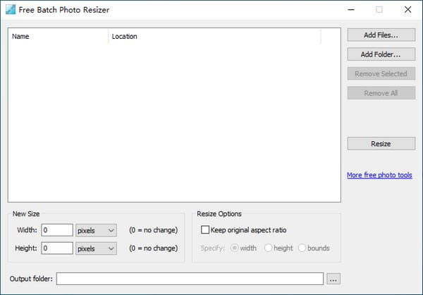Free Batch Photo Resizer(Ƭ)