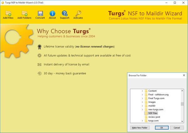 Turgs NSF to Maildir Wizard-NSFתMaildirת-Turgs NSF to Maildir Wizard v2.0.0ٷ