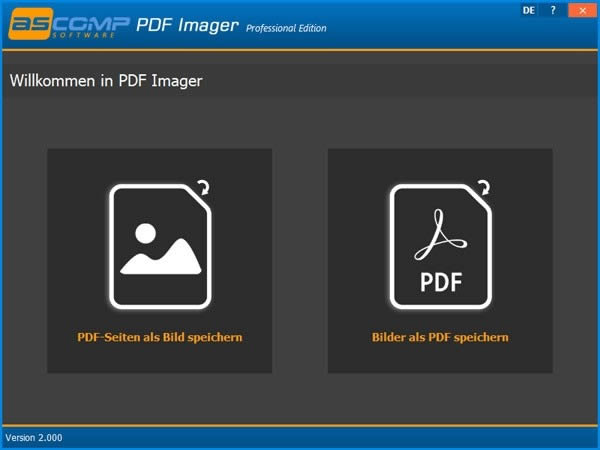 ASCOMP PDF Imager Professional Edition-PDFתͼ񹤾-ASCOMP PDF Imager Professional Edition v1.0ٷ