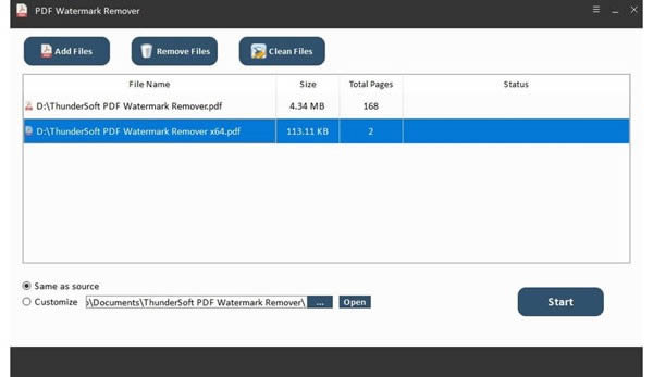 ThunderSoft PDF Watermark Remover-PDFˮӡ-ThunderSoft PDF Watermark Remover v3.5.8ٷ
