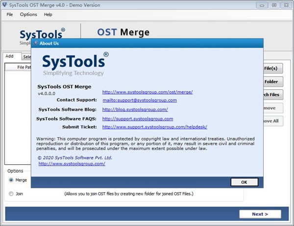 SysTools OST Merge-ļϲ-SysTools OST Merge v4.0ٷ