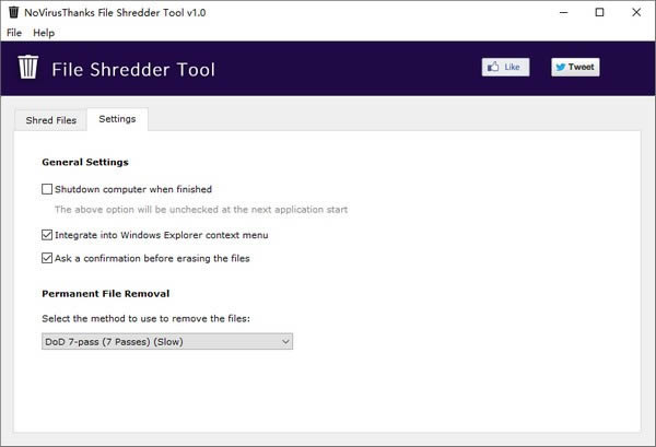 NoVirusThanks File Shredder Tool-ļ鹤-NoVirusThanks File Shredder Tool v1.0ٷ