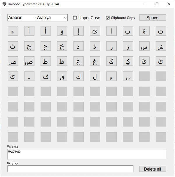 Unicode Typewriter-ʻ㷭ѵ-Unicode Typewriter v2.0ٷ