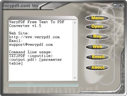 VeryPDF Text to PDF Converter-ıPDFת-VeryPDF Text to PDF Converter v1.5ٷ