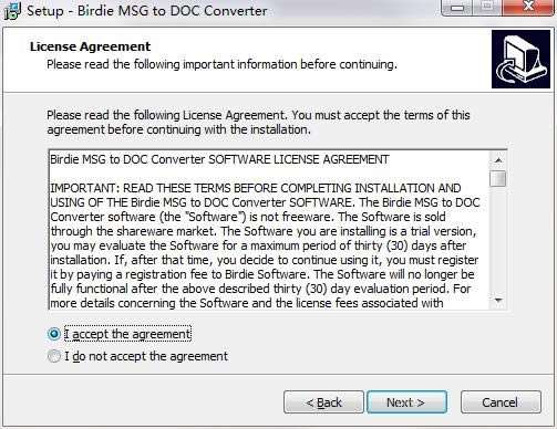 Birdie MSG to DOC Converterͼ