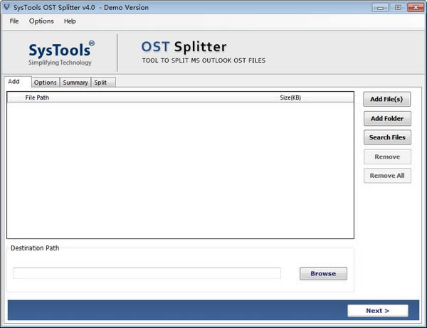 SysTools OST Splitter-OSTļָ-SysTools OST Splitter v4.0ٷ