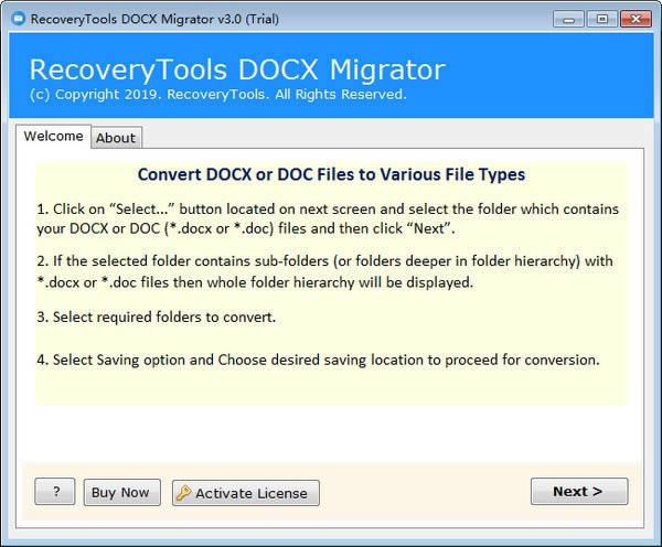 RecoveryTools DOCX Migrator-DOCXļת-RecoveryTools DOCX Migrator v3.0ٷ