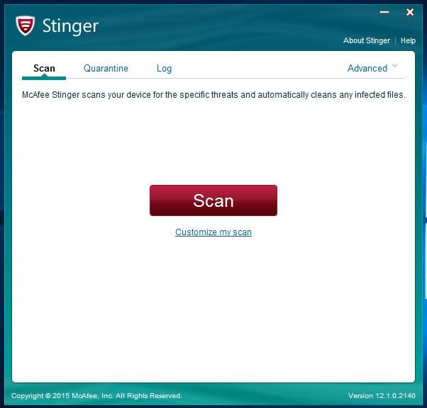 McAfee AVERT Stinger x32-ɱض-McAfee AVERT Stinger x32 v12.1.0.2140ʽ